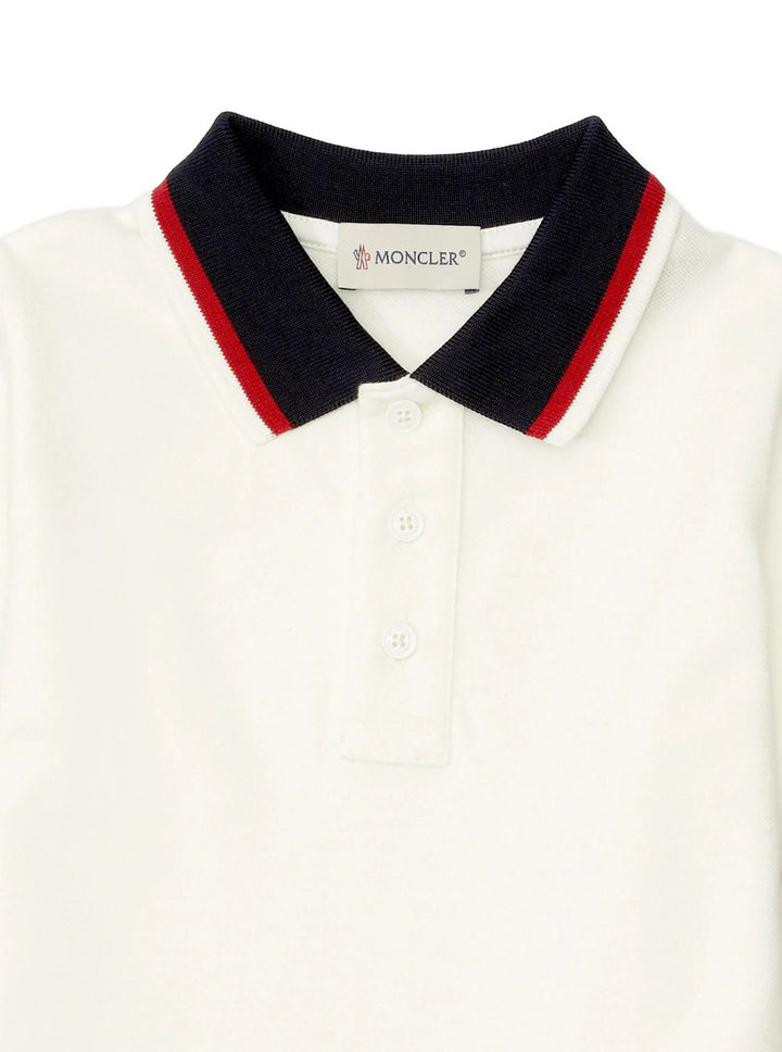 polo a maniche corte con logo ricamato