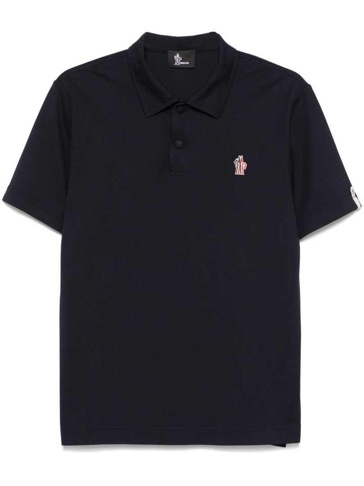 Polo mezza manica con colletto e logo