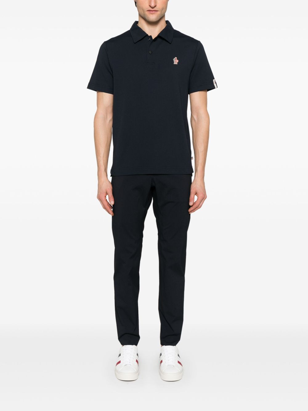 Polo mezza manica con colletto e logo