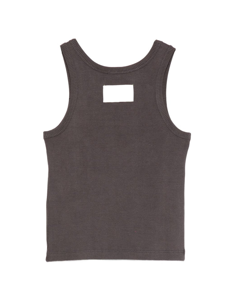canotta in maglia con logo