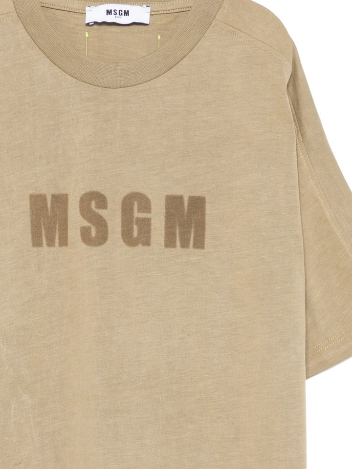 Maglietta over girocollo mezza manica con logo