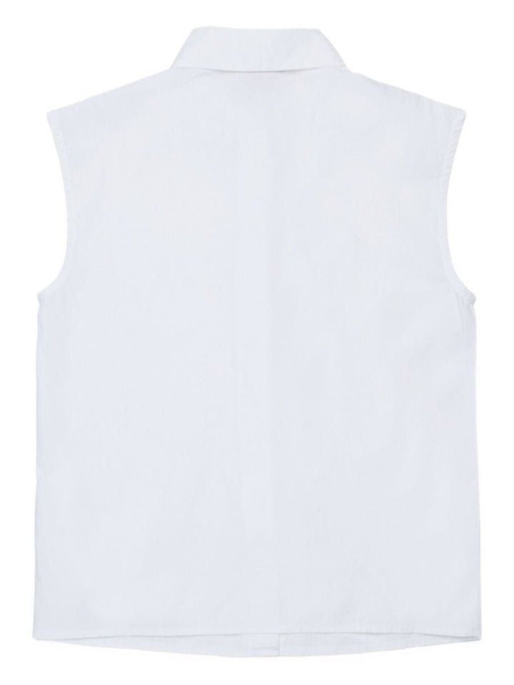 Camicia smanicata con decorazione
