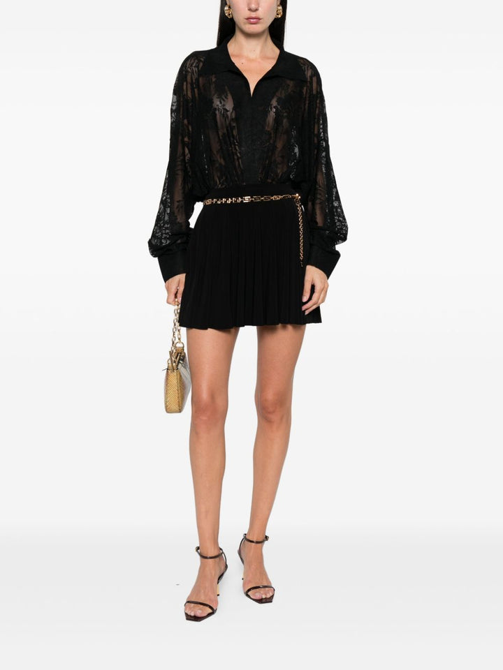 Norma Kamali Body in pizzo floreale nero