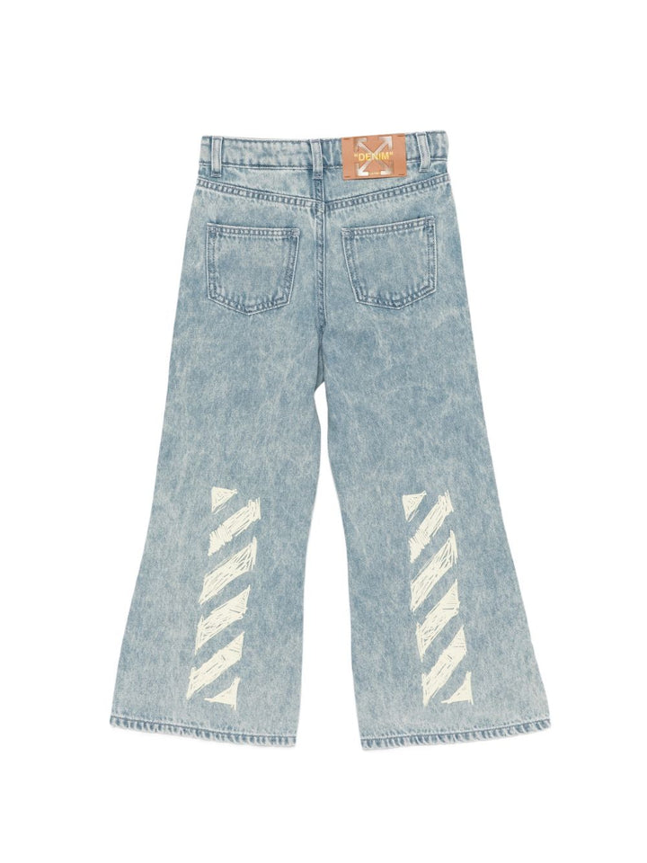 Jeans con tasche e passanti per cintura
