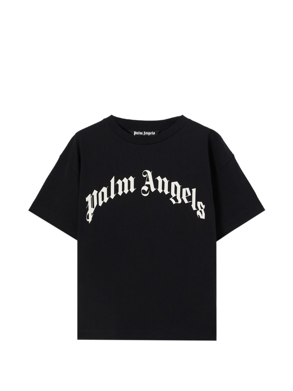 T-shirt girocollo mezza manica con logo