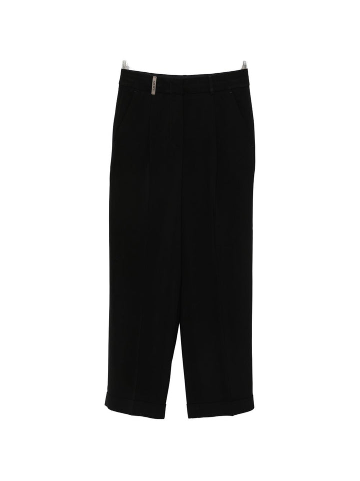 Pantalone con pieghe e dettaglio tasche
