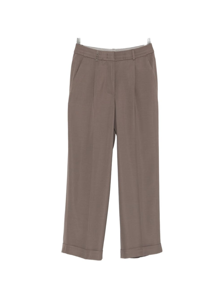 Pantalone con pieghe e dettaglio tasche