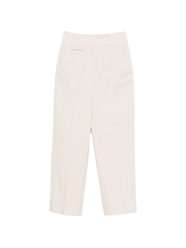 Pantalone vita alta e dettaglio taschino sul davanti