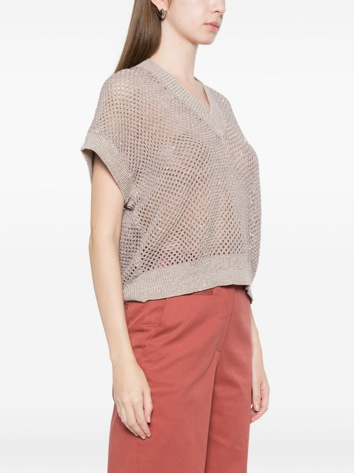 Maglione con scollo a V