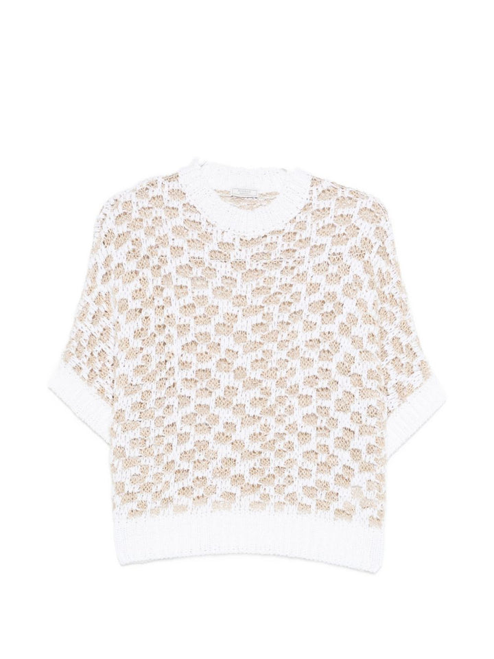 maglione a maglia aperta