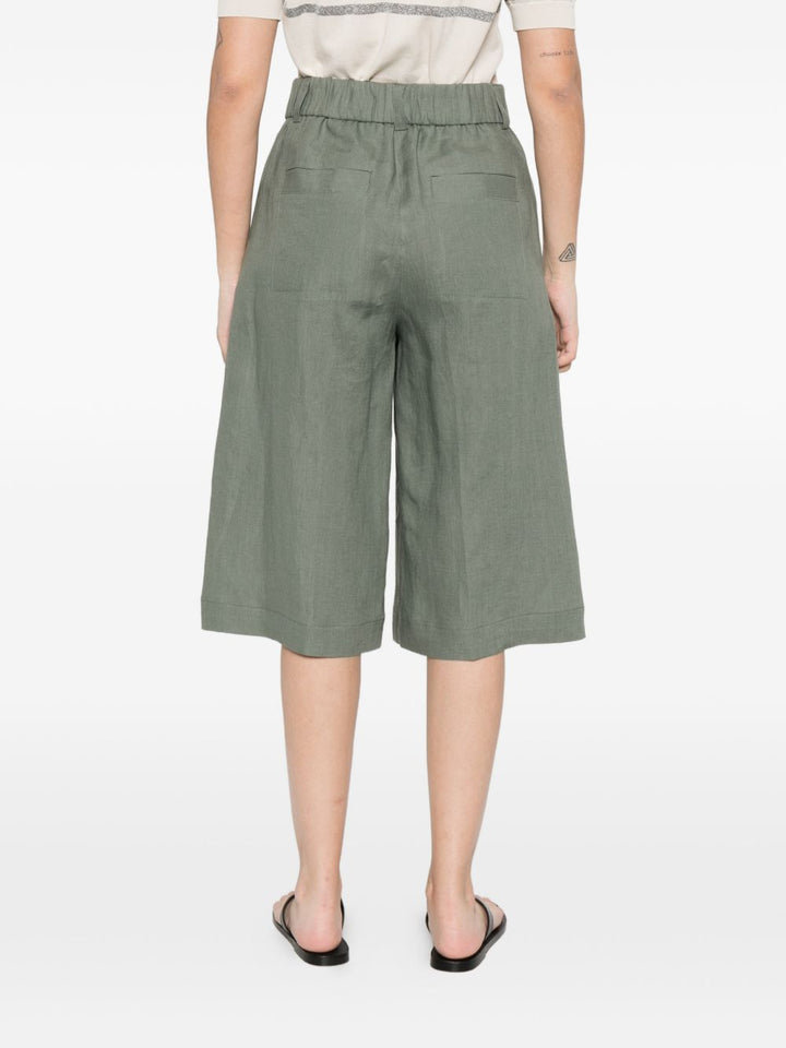 pantaloncini pieghettati