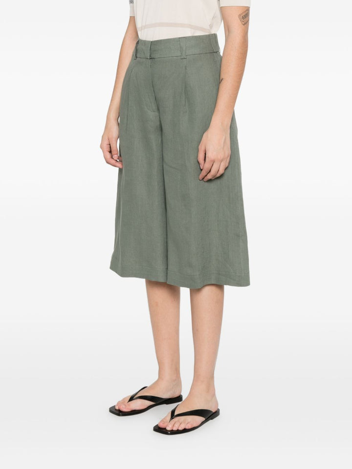 pantaloncini pieghettati