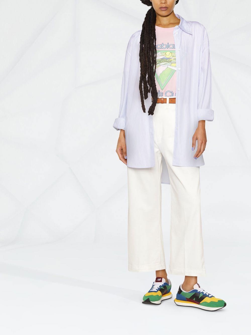 Pantaloni crop svasati