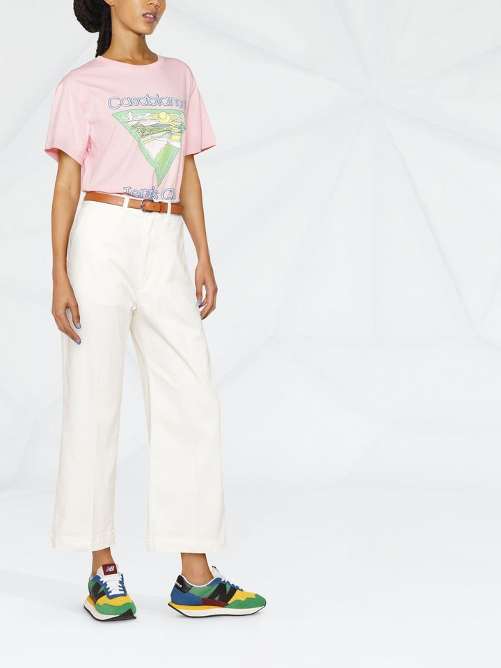 Pantaloni crop svasati