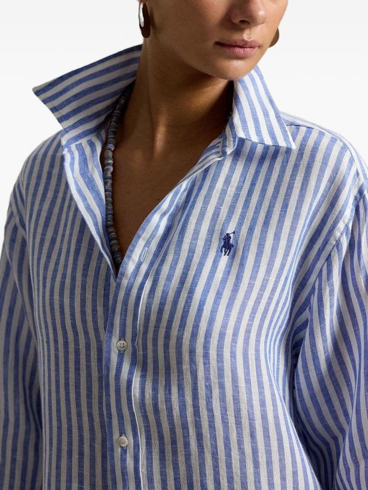 Camicia di lino a righe