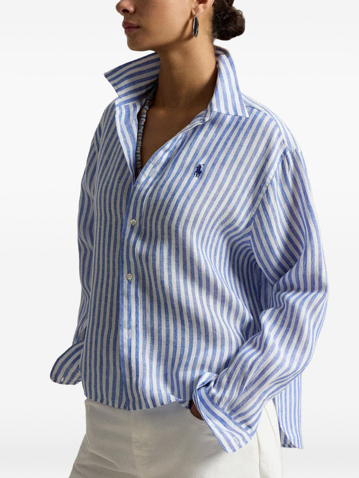 Camicia di lino a righe