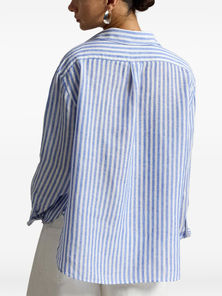 Camicia di lino a righe