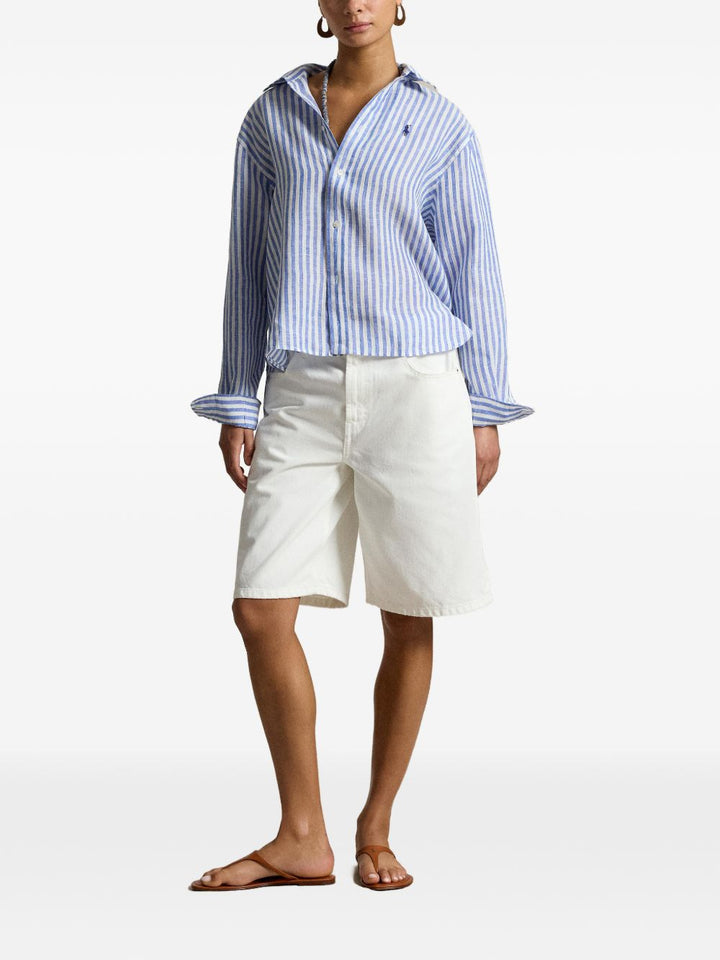 Camicia di lino a righe