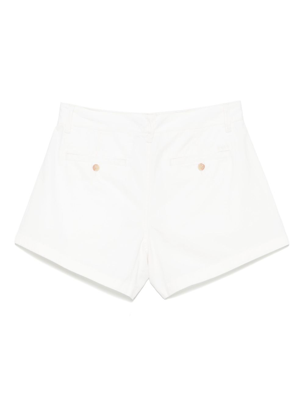 Shorts in cotone bianco