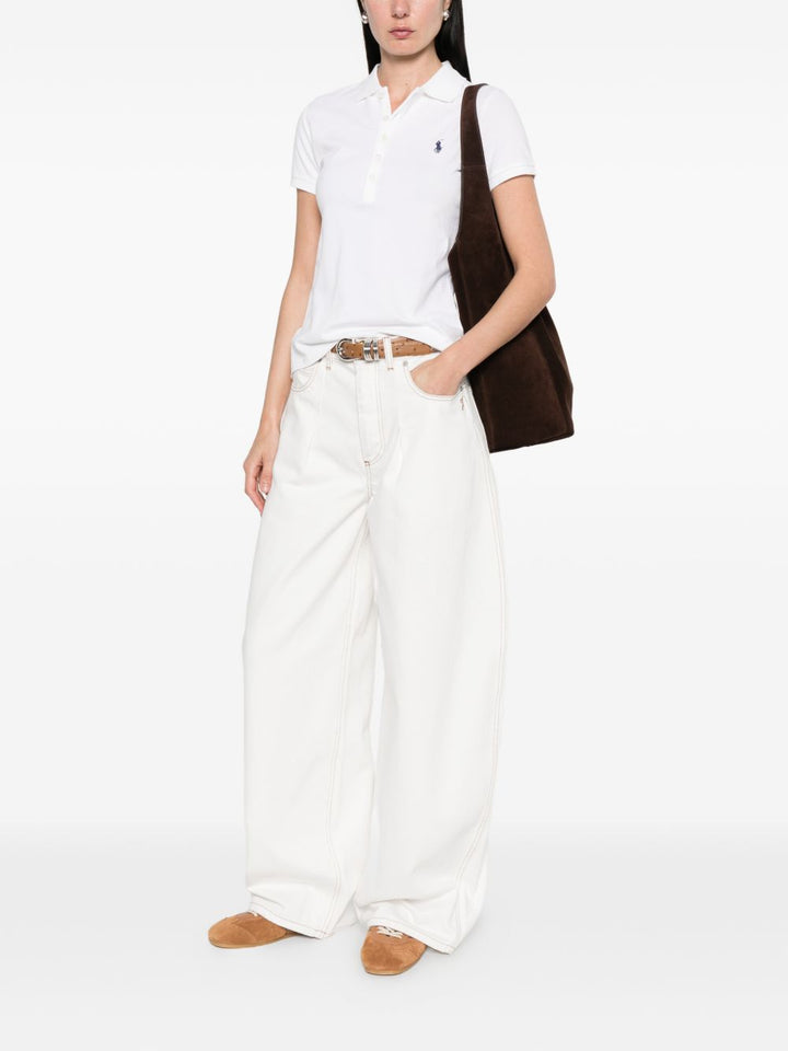 polo con logo ricamato