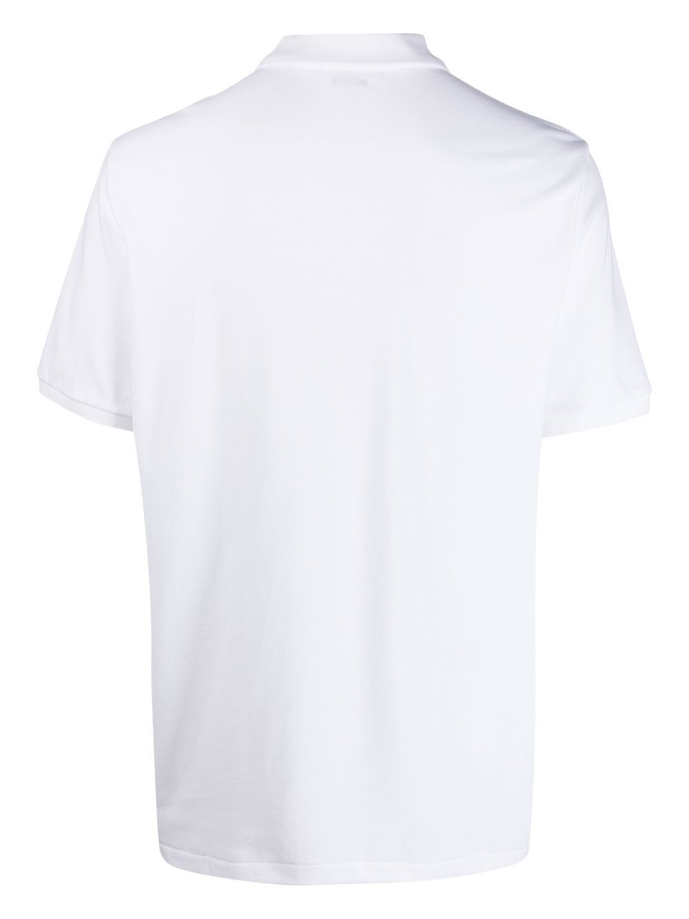 Polo di cotone mezza manica con colletto, bottoni e logo