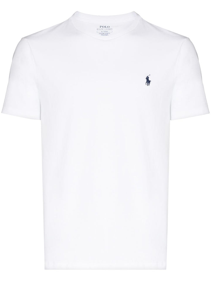 Polo Ralph Lauren T-shirt bianca con ricamo