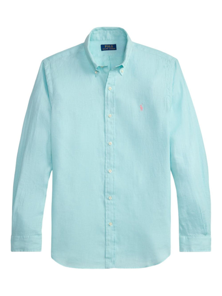 Camicia con bottoni e logo