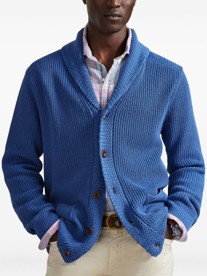 Cardigan con scollo a scialle