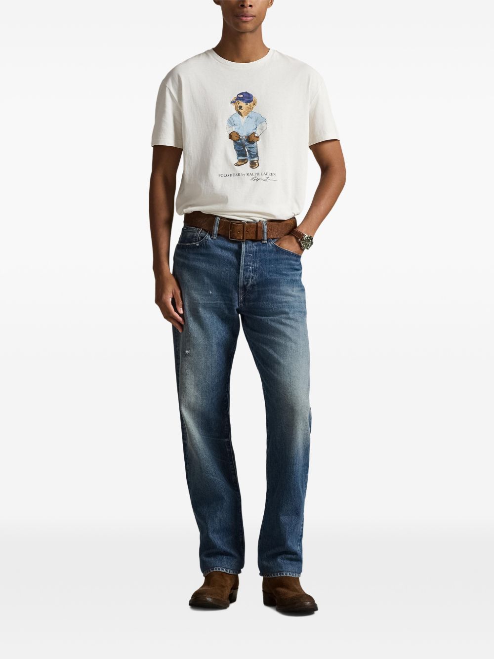 T-shirt Polo Bear con stampa