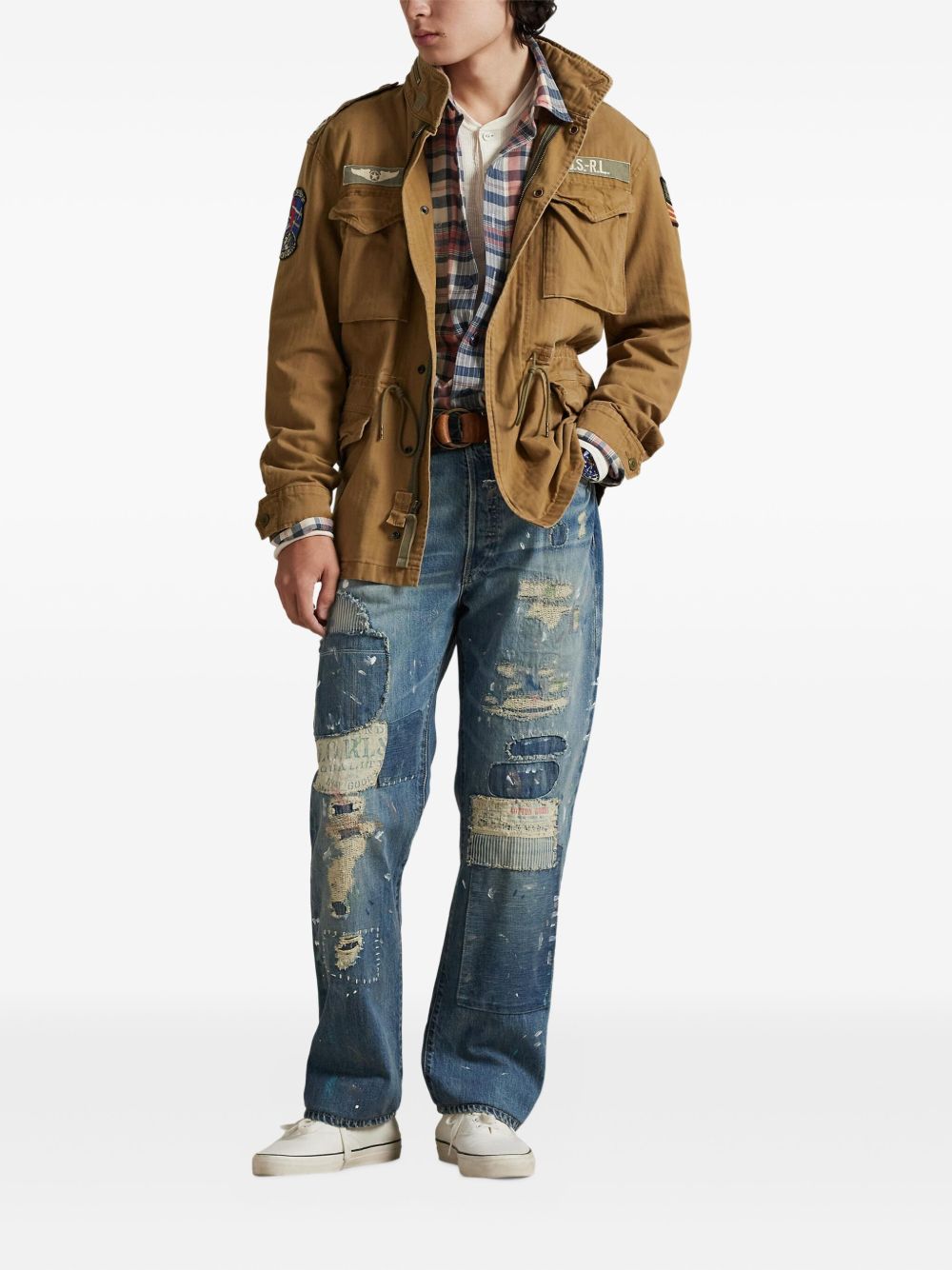 Field Jacket con applicazione