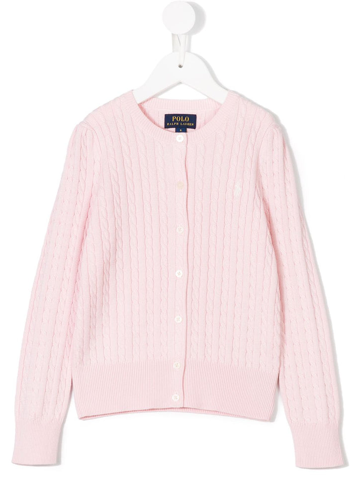 Cardigan girocollo