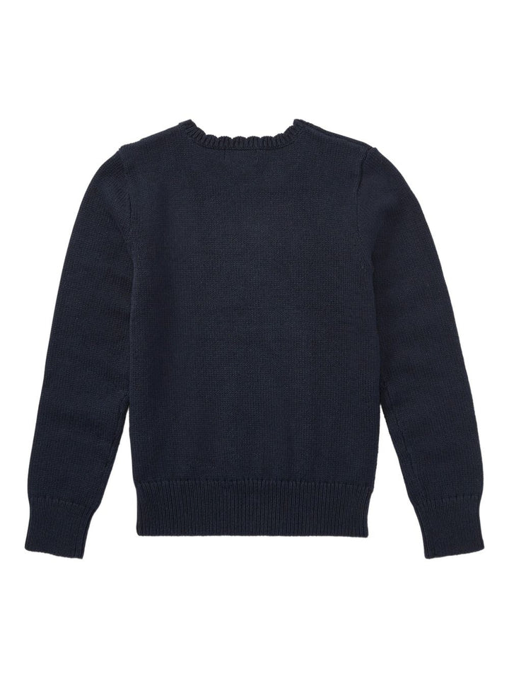 Maglione con motivo Polo Bear a intarsio
