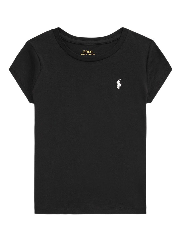 Maglietta girocollo mezza manica con logo