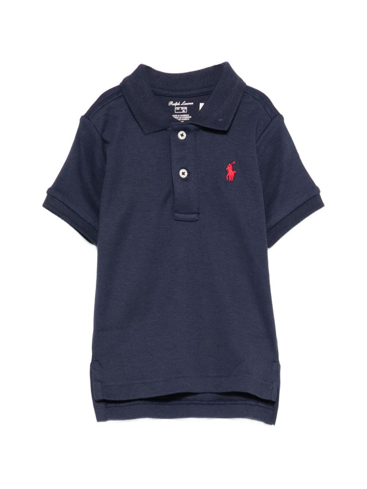 polo con logo ricamato