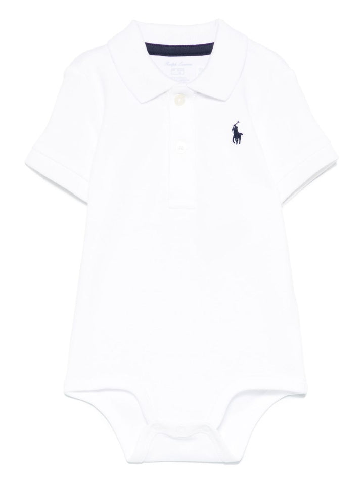 POLO RALPH LAUREN KIDS Body con ricamo Polo Pony