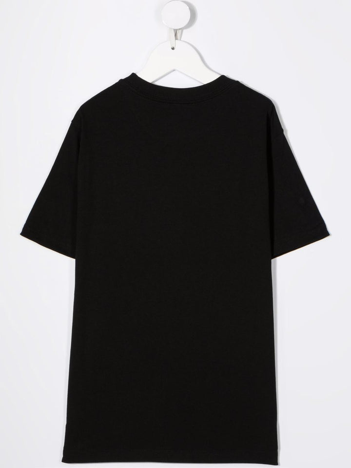 POLO RALPH LAUREN KIDS T-shirt nera con ricamo Polo Pony