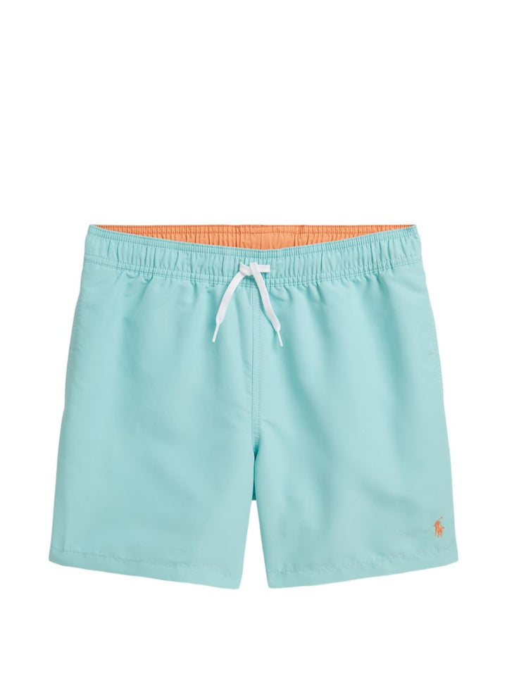 Costume modello boxer con cordoncini e logo