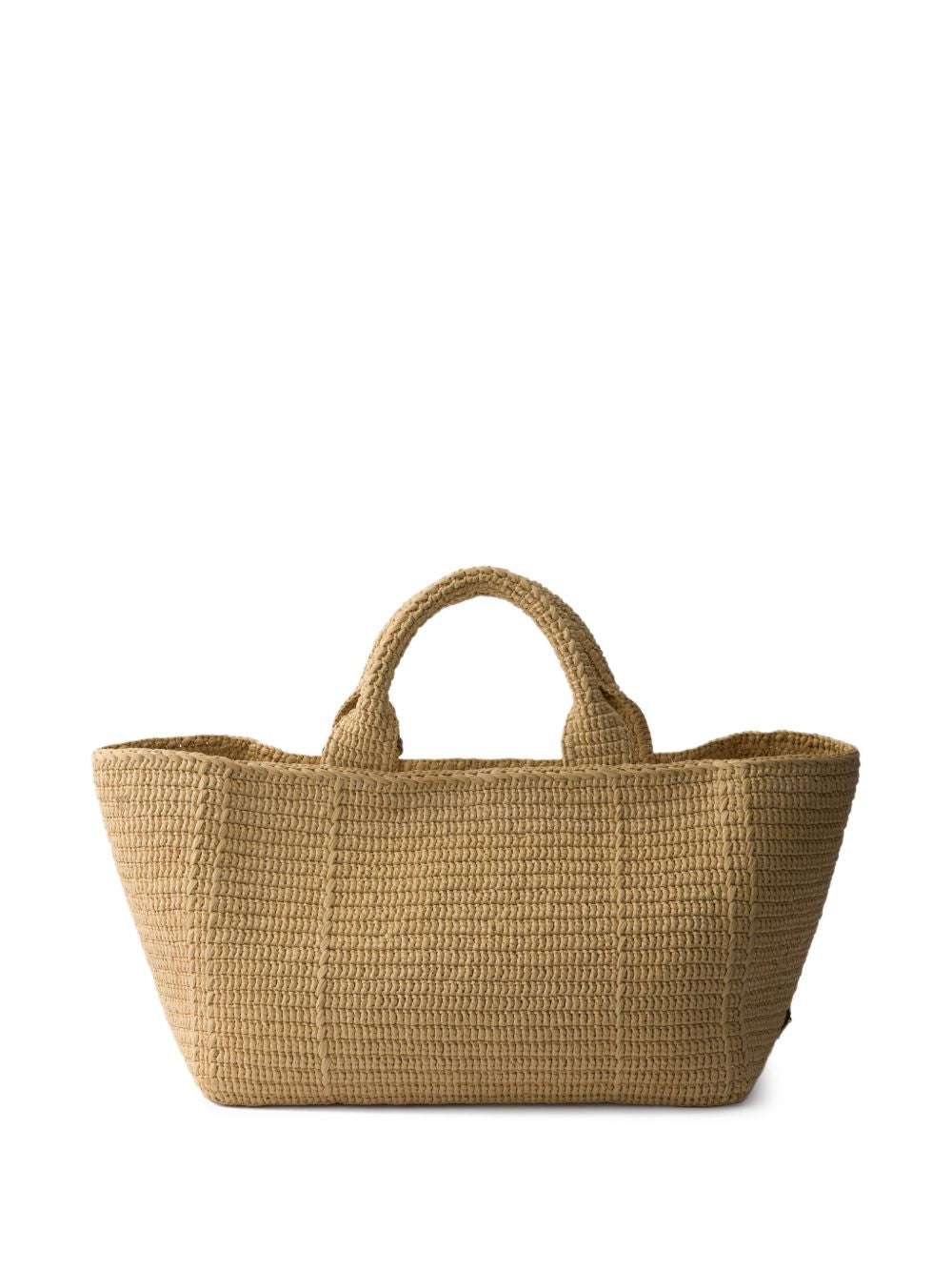 Borsa tote grande all'uncinetto