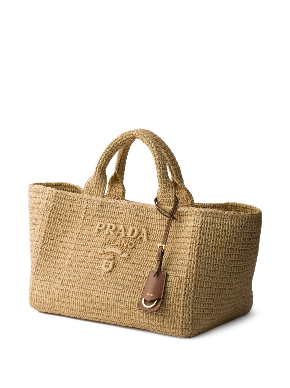 Borsa tote grande all'uncinetto