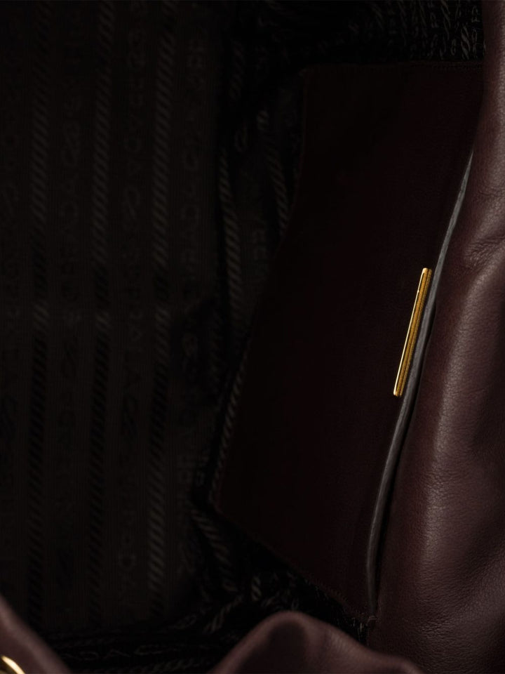 Zaino Explore medio in pelle marrone