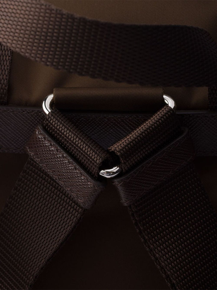 Zaino con tasche in pelle Saffiano