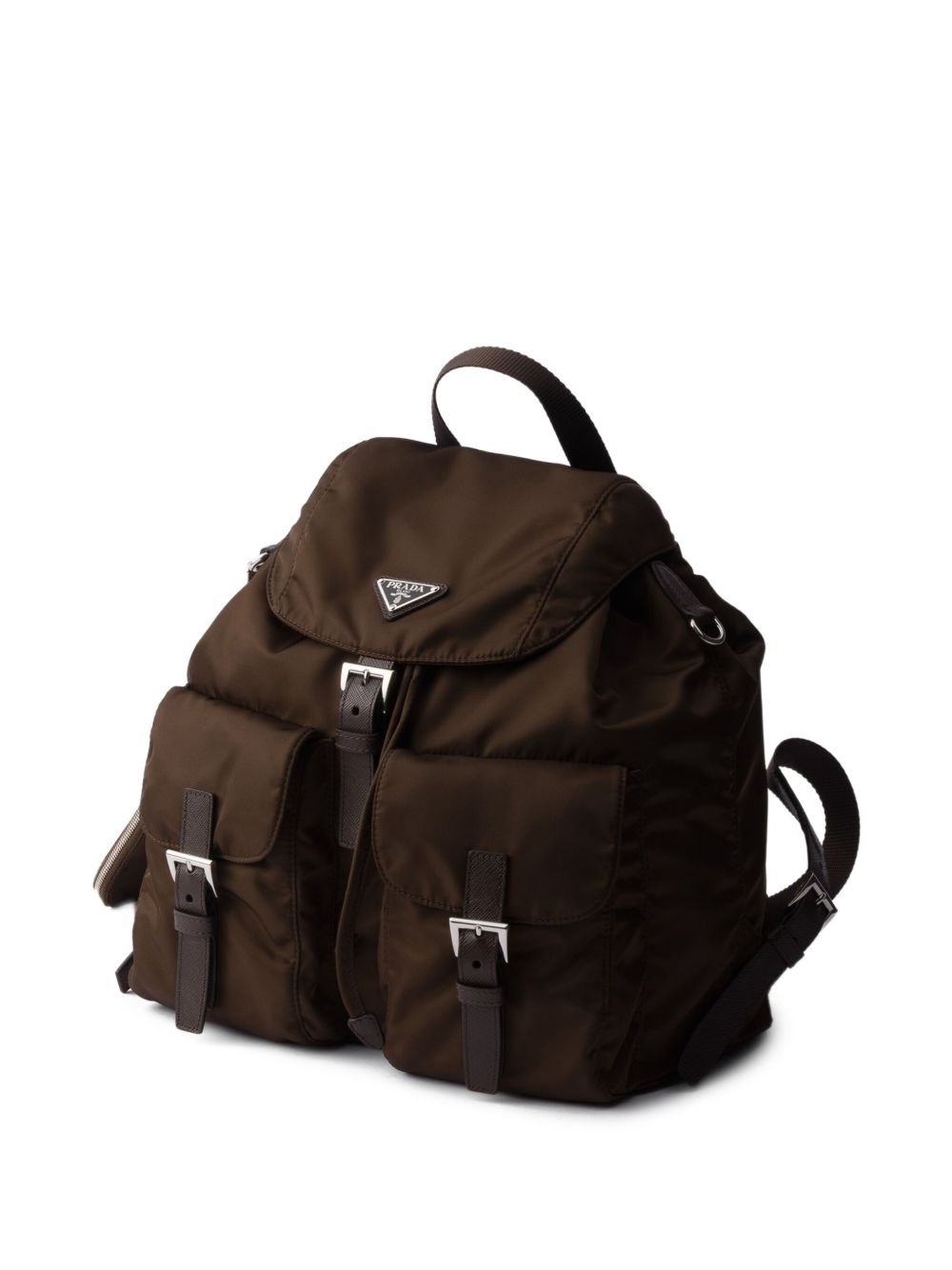 Zaino con tasche in pelle Saffiano