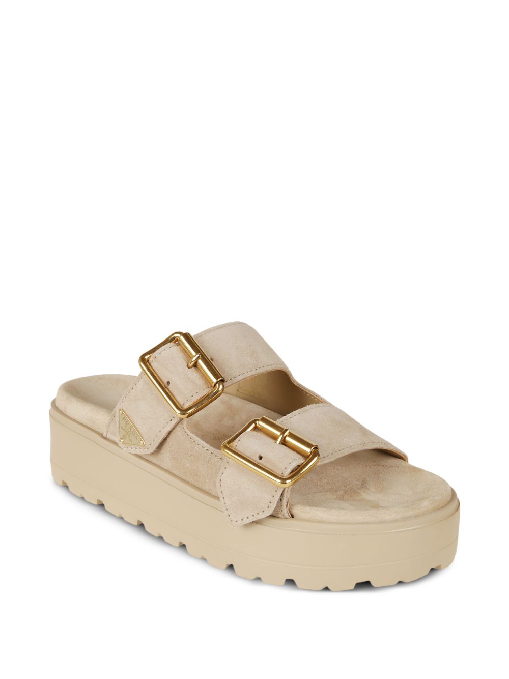 Sandali platform con fibbia