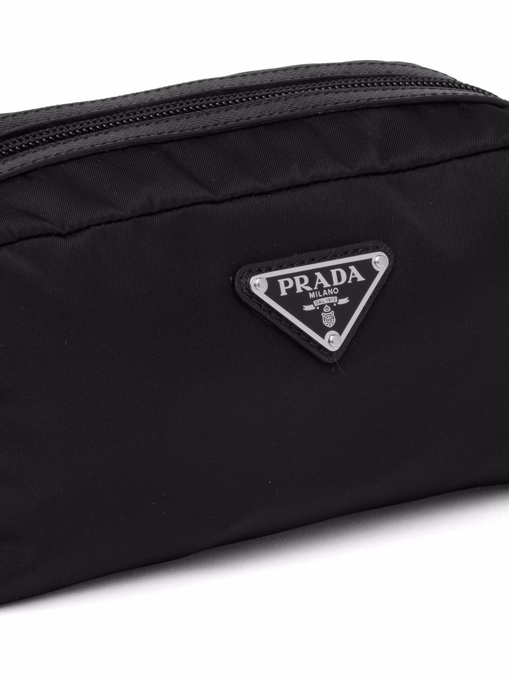 borsa da bagno con placca logo