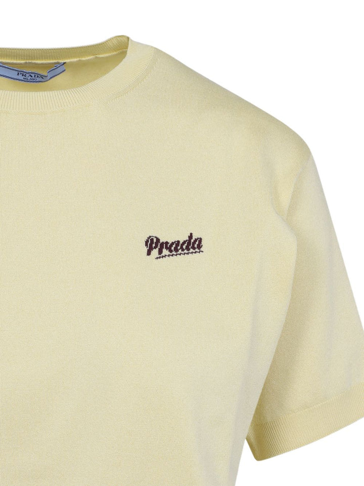 Maglione a maniche corte con logo