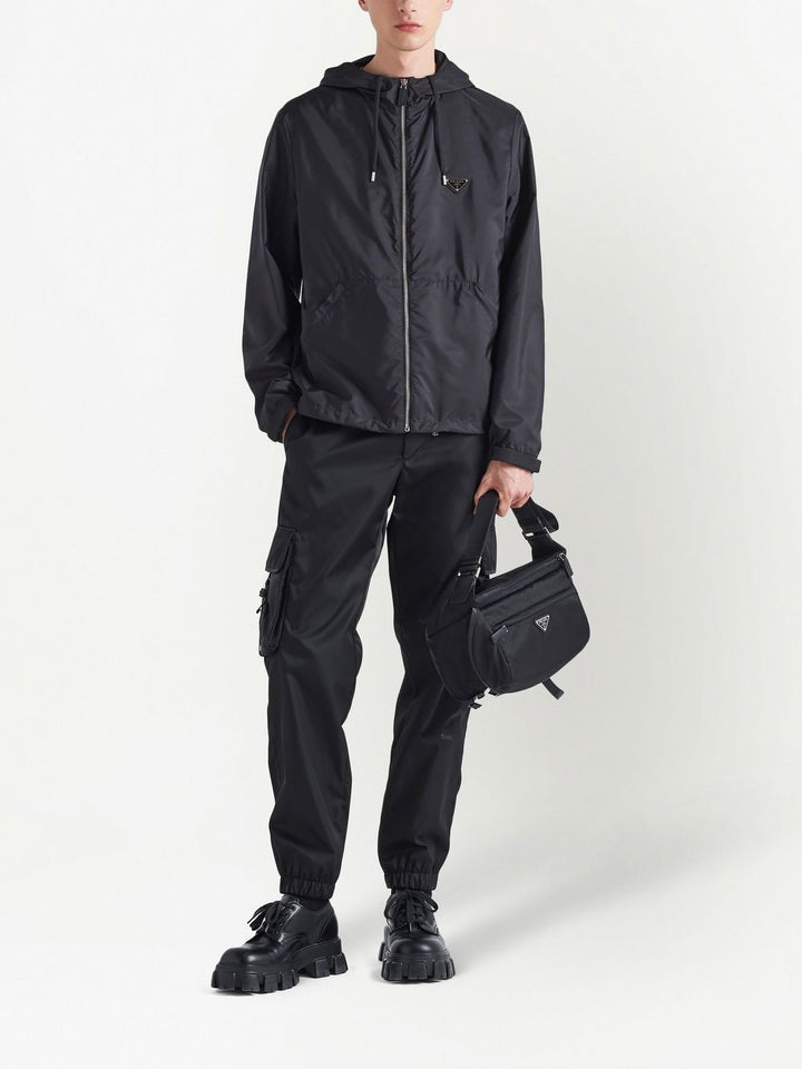 Giacca con cappuccio in Re-Nylon