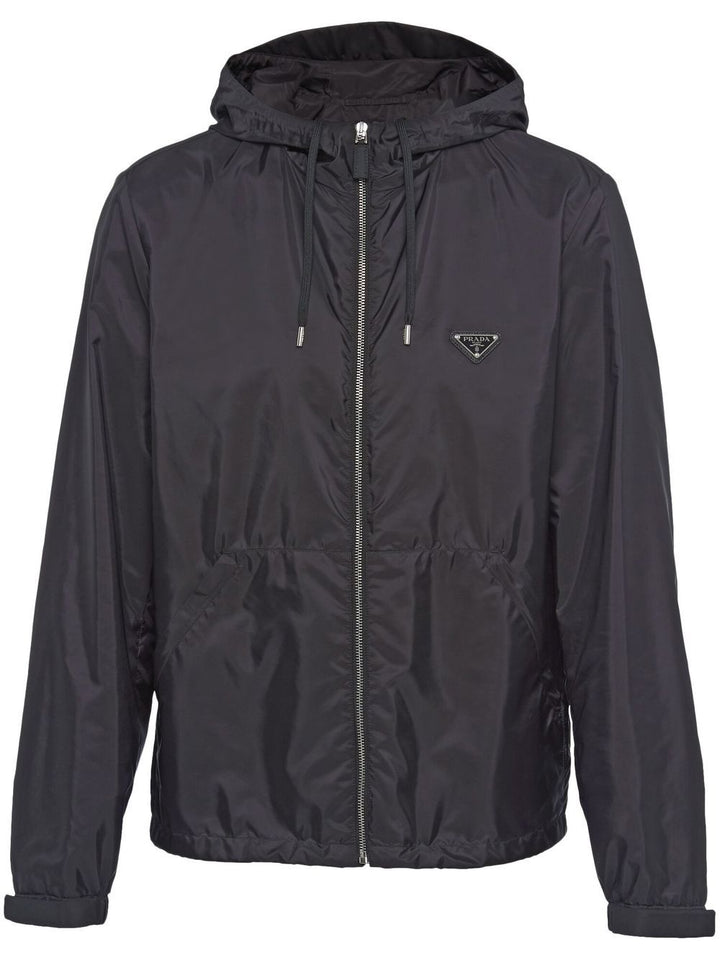 Giacca con cappuccio in Re-Nylon