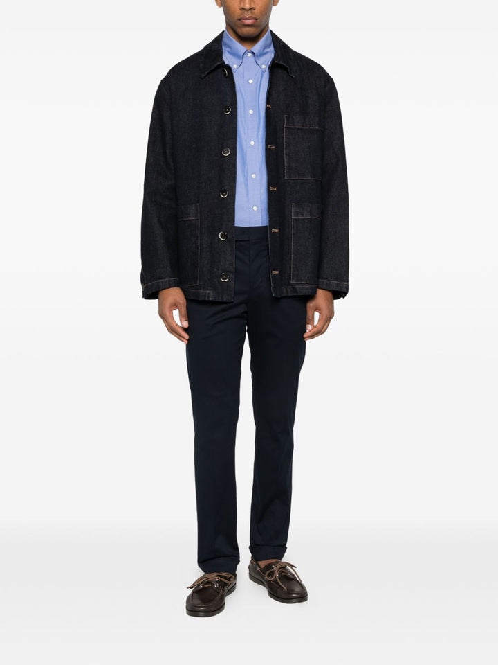 Pantalone dritto con cinturino passa cintura