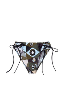 Slip bikini con stampa Occhi