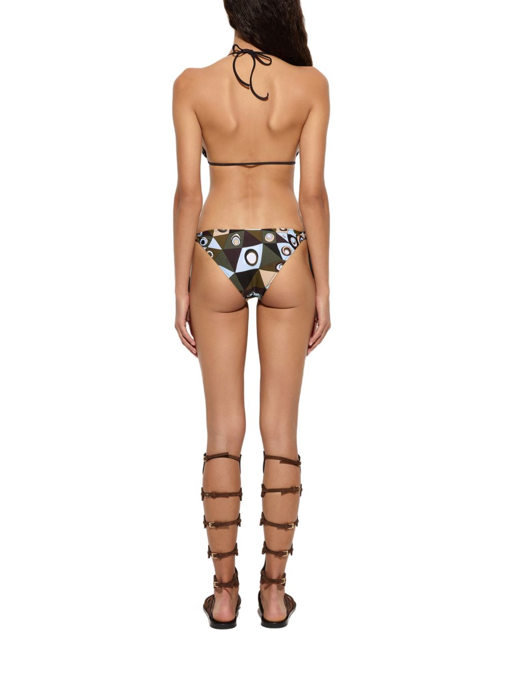 Slip bikini con stampa Occhi